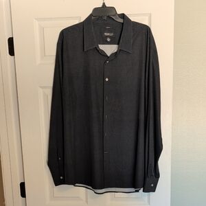 Kenneth Cole Dark Checkered Dress Shirt